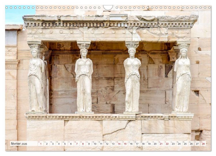 Produktbild: Gr&egrave;ce antique et Architecture (Calendrier mural 2026 DIN A3 vertical), CALVENDO calendrier mensuel