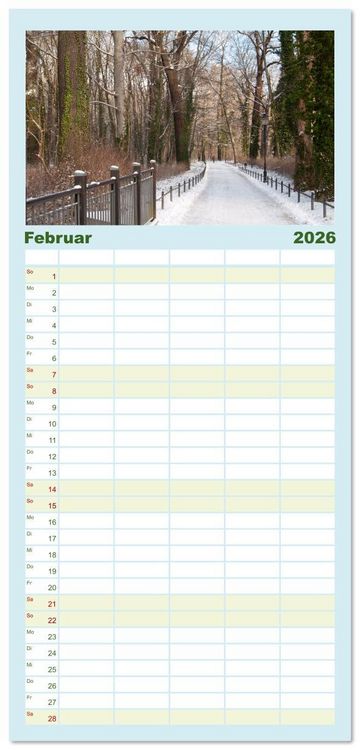 Produktbild: Familienplaner 2026 - Spreewald - Ein Naturparadies mit 5 Spalten (Wandkalender, 21 x 45 cm) CALVENDO