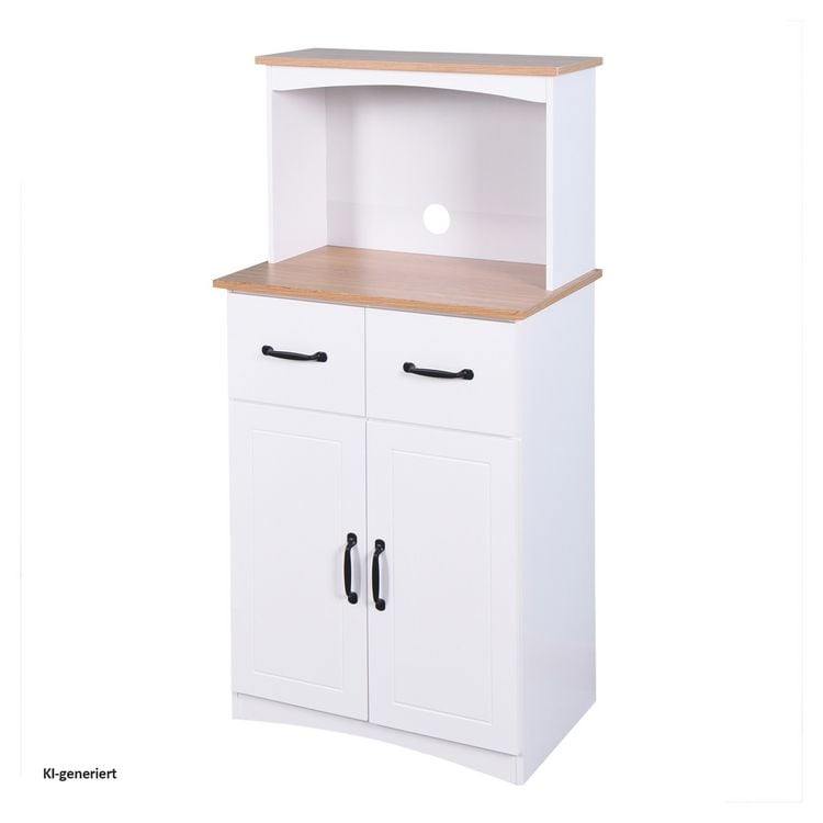Produktbild: HTI-Living Moderner K&uuml;chenschrank mit viel Stauraum Landhausstil Wei&szlig;