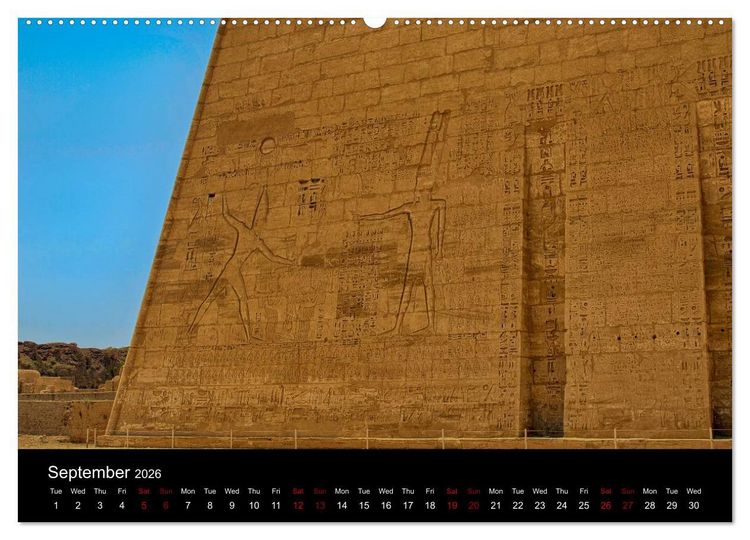 Produktbild: On the trail of the ancient Egypt (High Quality Premium Wall Calendar 2026 DIN A2 landscape),CALVENDO 12 Month Wall Calendar