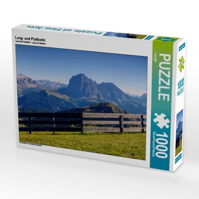 Produktbild: CALVENDO Puzzle Lang- und Plattkofel | 1000 Teile Lege-Gr&ouml;&szlig;e 64x48cm Foto-Puzzle f&uuml;r gl&uuml;ckliche Stunden