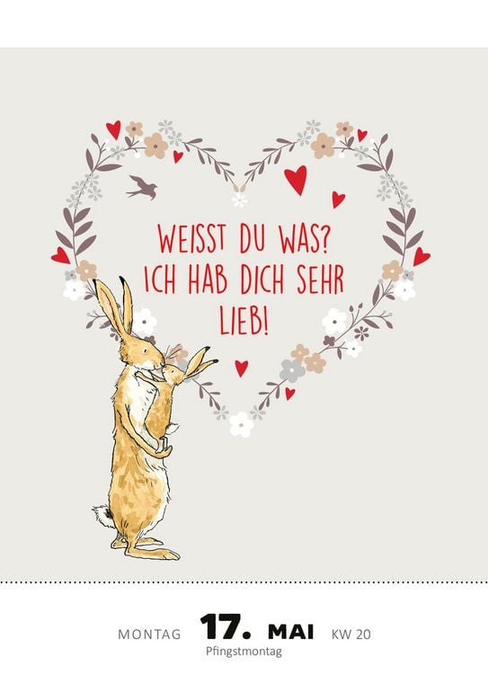 Produktbild: Abrei&szlig;kalender Wei&szlig;t du eigentlich, wie lieb ich dich hab? 2027
