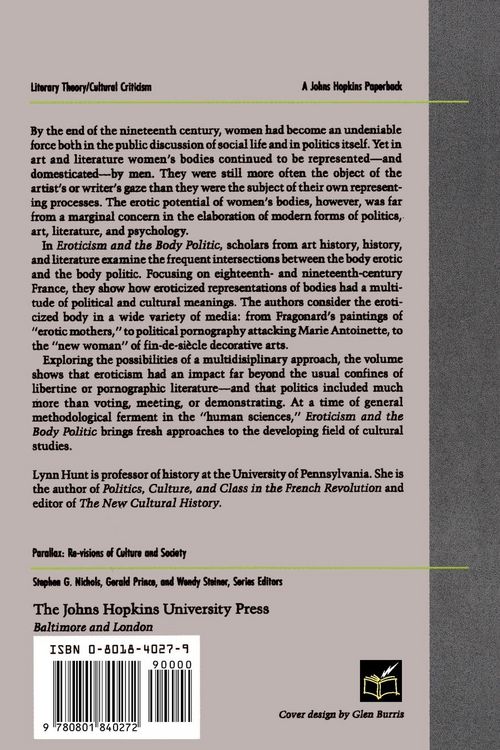 Produktbild: Eroticism and the Body Politic