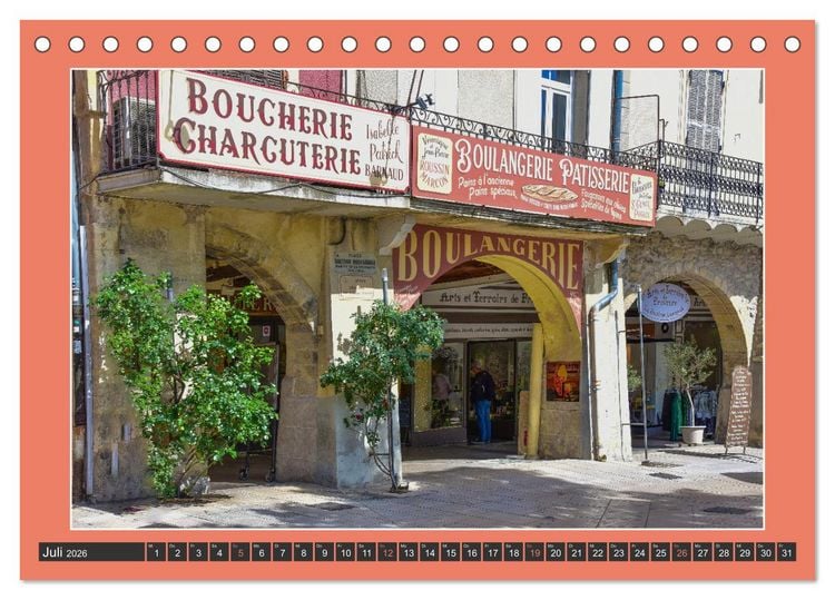 Produktbild: Hereinspaziert &ndash; Ladenfronten in Frankreich (Tischkalender 2026 DIN A5 quer), CALVENDO Monatskalender