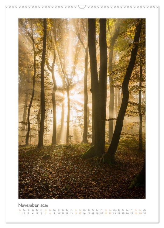 Produktbild: peaceful silence - einsame Landschaften (hochwertiger Premium Wandkalender 2026 DIN A2 hoch), Kunstdruck in Hochglanz