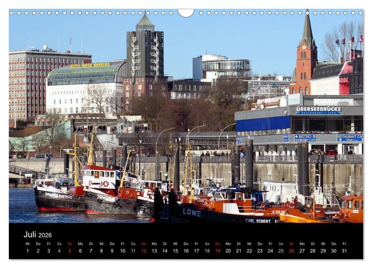 Produktbild: Hamburg (Wandkalender 2026 DIN A3 quer), CALVENDO Monatskalender