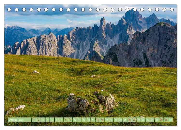 Produktbild: Malerische Alpen - Fesselnde Landschaften (Tischkalender 2026 DIN A5 quer), CALVENDO Monatskalender