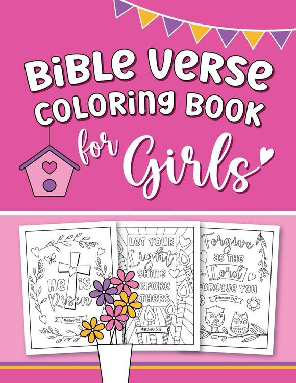 Produktbild: Bible Verse Coloring Book for Girls