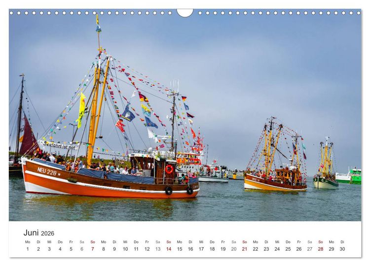 Produktbild: Nieders&auml;chsische K&uuml;ste - K&uuml;stenorte von Ostfriesland bis Bremerhaven (Wandkalender 2026 DIN A3 quer), CALVENDO Monatskalender