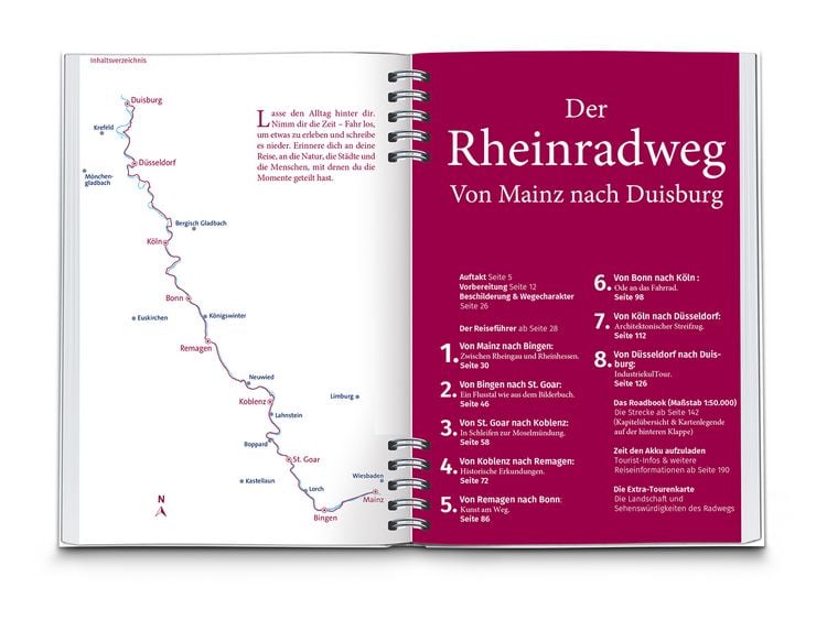Produktbild: KOMPASS Radreisef&uuml;hrer Rheinradweg