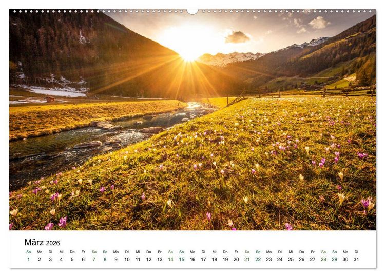 Produktbild: Ultental - Ein Jahr in Bildern (Wandkalender 2026 DIN A2 quer), CALVENDO Monatskalender