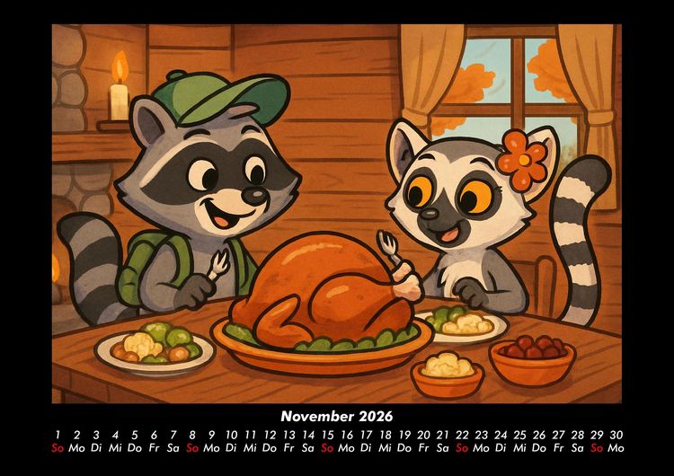 Produktbild: Rocco & Lulu - Reise durch die USA 2026 Fotokalender DIN A3