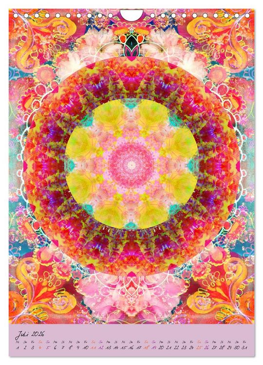 Produktbild: BLUMEN MANDALAS (Wandkalender 2026 DIN A4 hoch), CALVENDO Monatskalender