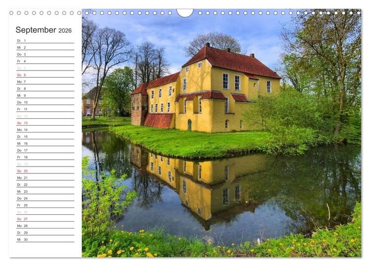 Produktbild: Ostfriesland - zwischen Watt und Moor (Wandkalender 2026 DIN A3 quer), CALVENDO Monatskalender