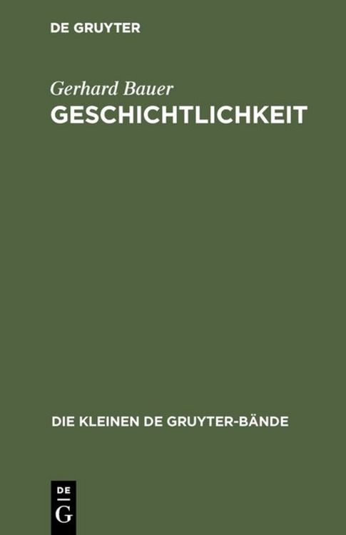 Produktbild: Geschichtlichkeit