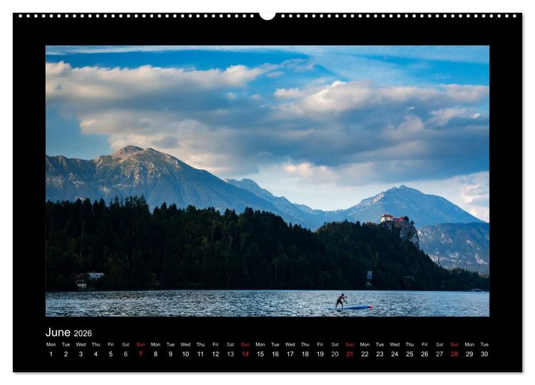 Produktbild: Lake Bled Slovenia (High Quality Premium Wall Calendar 2026 DIN A2 landscape),CALVENDO 12 Month Wall Calendar
