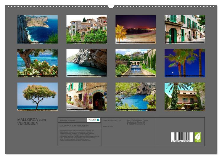 Produktbild: MALLORCA zum VERLIEBEN (hochwertiger Premium Wandkalender 2026 DIN A2 quer), Kunstdruck in Hochglanz