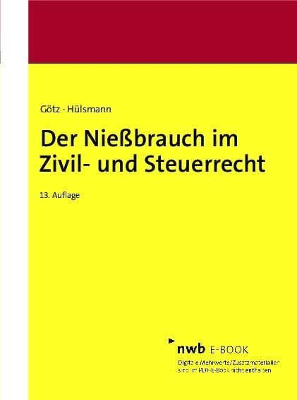 Produktbild: Der Nie&szlig;brauch im Zivil- und Steuerrecht