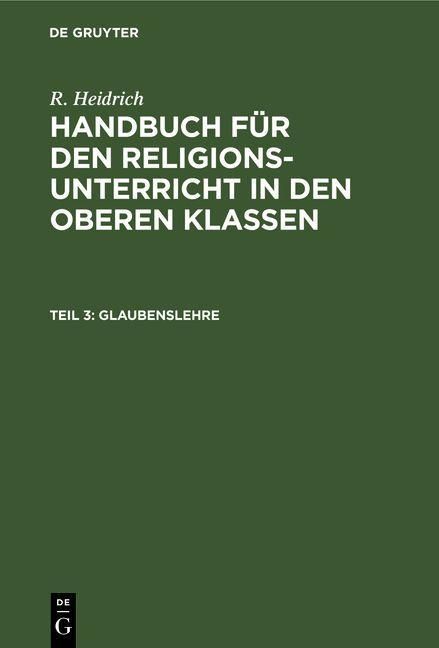 Produktbild: Glaubenslehre