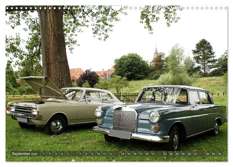 Produktbild: Oldtimer vergangenger Jahrzehnte (Wandkalender 2026 DIN A3 quer), CALVENDO Monatskalender
