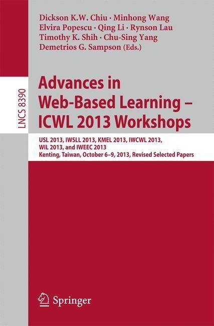 Produktbild: Advances in Web-Based Learning &ndash; ICWL 2013 Workshops