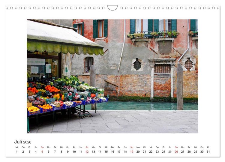 Produktbild: Venedig - Verg&auml;ngliche Sch&ouml;nheit (Wandkalender 2026 DIN A3 quer), CALVENDO Monatskalender