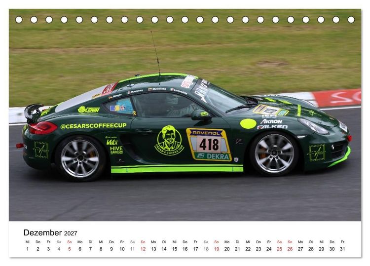 Produktbild: Motorsport aus Zuffenhausen (Tischkalender 2027 DIN A5 quer), CALVENDO Monatskalender
