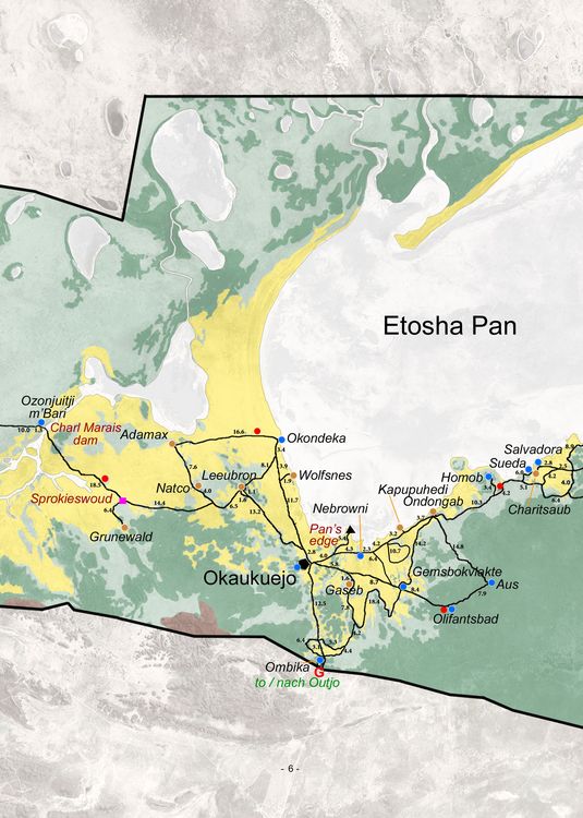 Produktbild: ETOSHA KARTE mit Fotogalerie