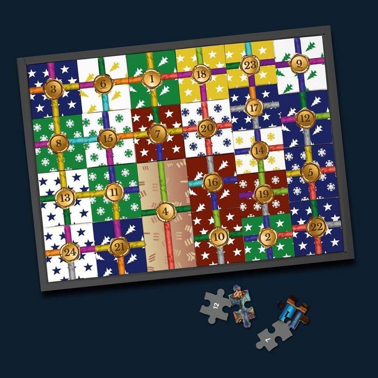 Produktbild: Puzzle-R&auml;tsel-Adventskalender: Im Labor der Winterhexe &ndash; 24 Puzzles mit insgesamt 960 Teilen