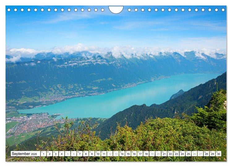 Produktbild: Faszination Berner Oberland - Thuner- und Brienzersee (Wandkalender 2026 DIN A4 quer), CALVENDO Monatskalender