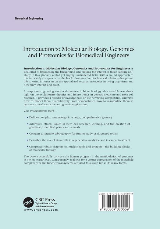 Produktbild: Introduction to Molecular Biology, Genomics and Proteomics for Biomedical Engineers