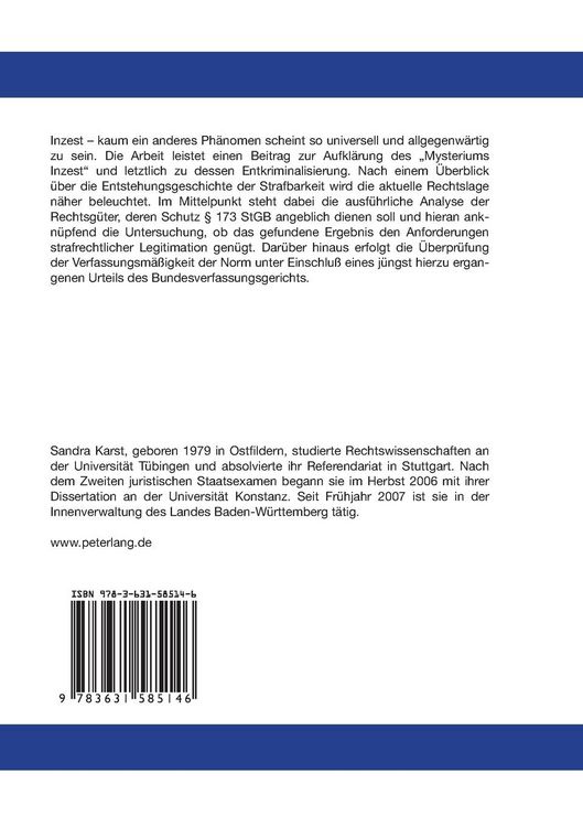 Produktbild: Die Entkriminalisierung des &sect; 173 StGB