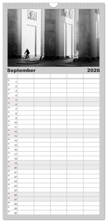 Produktbild: Familienplaner 2026 - berlin specials mit 5 Spalten (Wandkalender, 21 x 45 cm) CALVENDO
