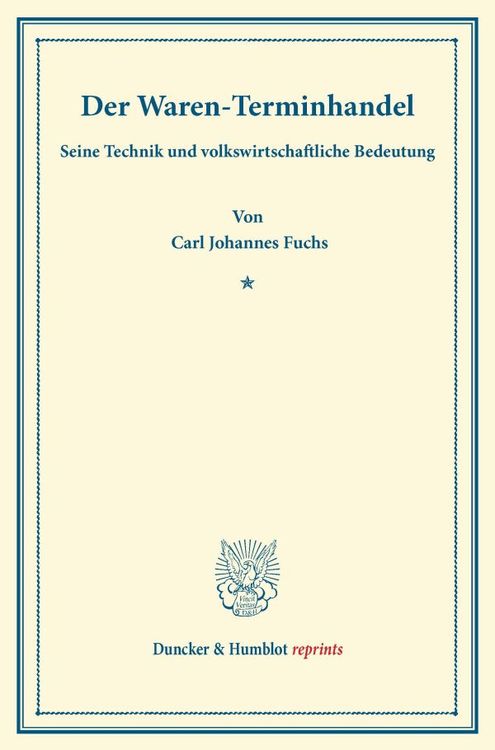 Produktbild: Der Waren-Terminhandel,