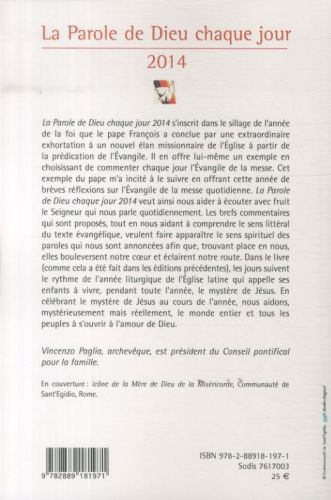 Produktbild: La parole de Dieu chaque jour 2014