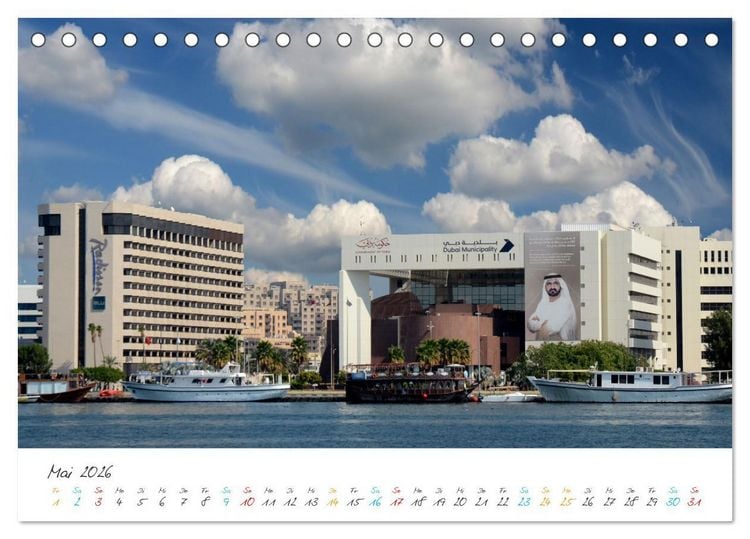 Produktbild: Dubai, die Stadt der Superlative. (Tischkalender 2026 DIN A5 quer), CALVENDO Monatskalender