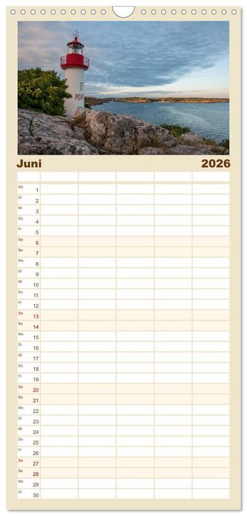 Produktbild: Familienplaner 2026 - Bretagne: Finist&egrave;re - am Ende der Welt mit 5 Spalten (Wandkalender, 21 x 45 cm) CALVENDO