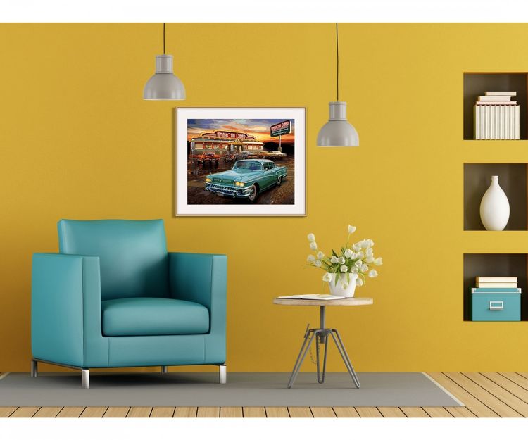 Schipper 609130877 - Malen nach Zahlen, American Diner, 40 x 50 cm