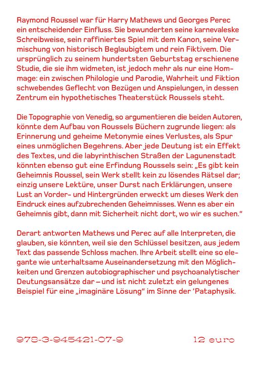 Produktbild: Roussel und Venedig