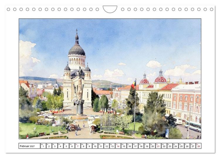 Produktbild: Rum&auml;nien - Vielfalt und Authentizit&auml;t (Wandkalender 2027 DIN A4 quer), CALVENDO Monatskalender