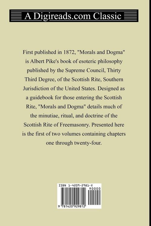 Produktbild: Morals and Dogma, Volume 1 (Chapters 1-24)