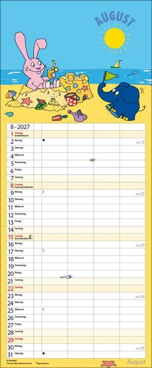 Produktbild: Der echt elefantastische Familienplaner 2027