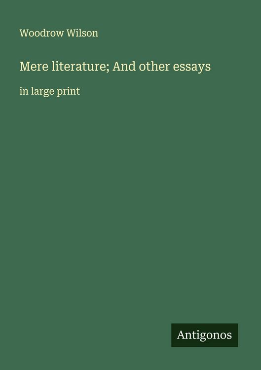 Produktbild: Mere literature; And other essays
