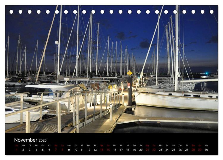 Produktbild: Marina Guide's Segelimpressionen 2026 (Tischkalender 2026 DIN A5 quer), CALVENDO Monatskalender