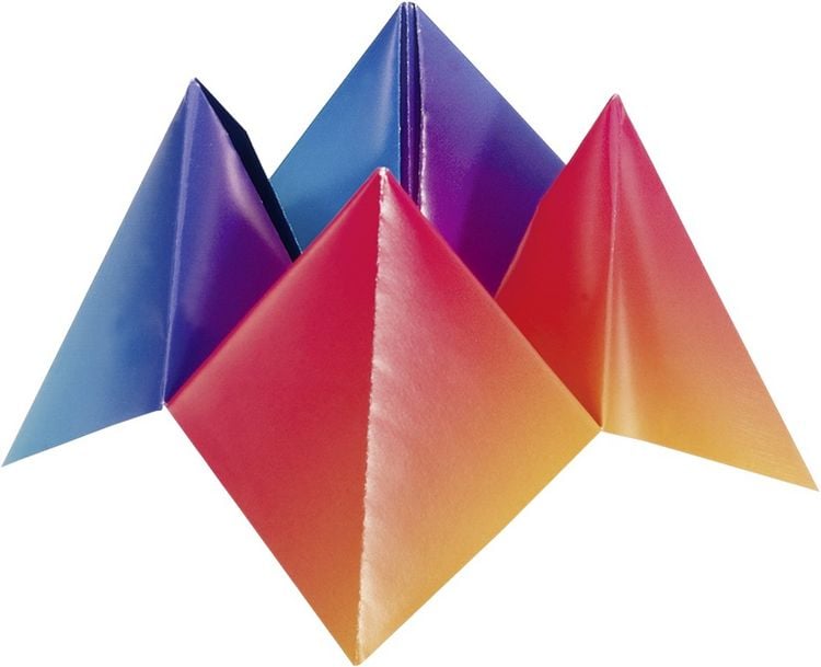Produktbild: Folia  Regenbogenfaltbl&auml;tter, 15x15cm, 100 Blatt