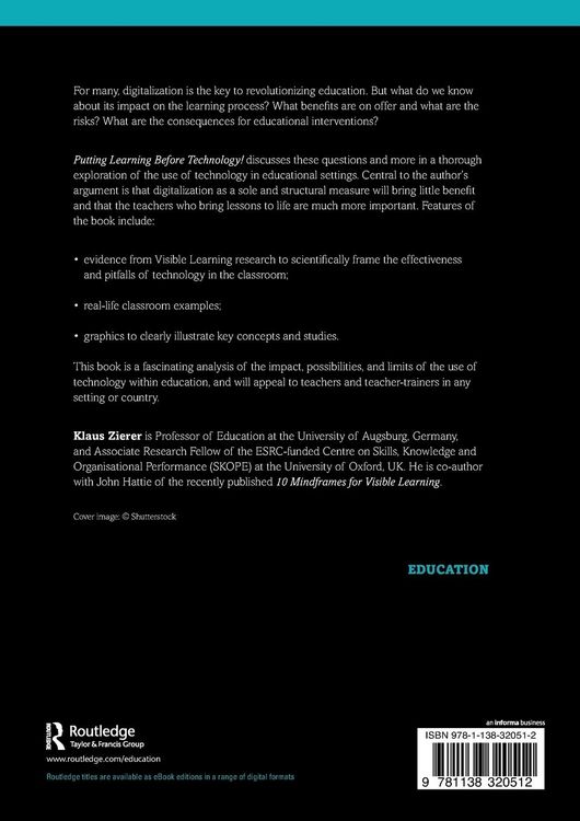Produktbild: Putting Learning Before Technology!