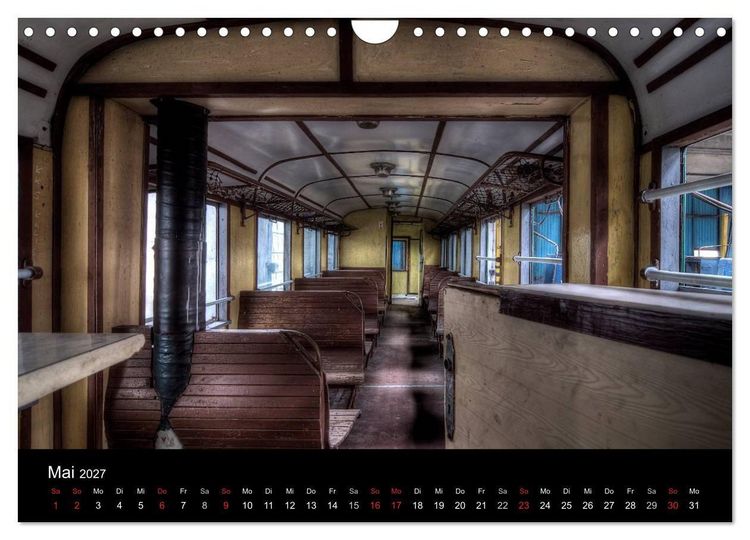 Produktbild: Verlassene Orte - Die Lokomotivwerkstatt (Wandkalender 2027 DIN A4 quer), CALVENDO Monatskalender
