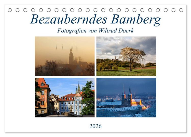 Produktbild: Bezauberndes Bamberg (Tischkalender 2026 DIN A5 quer), CALVENDO Monatskalender