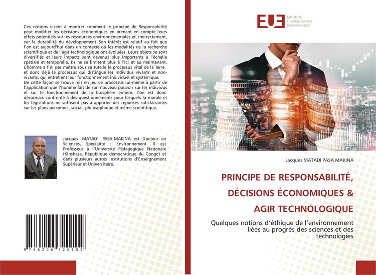 Produktbild: Principe De Responsabilit&eacute;, D&eacute;cisions &Eacute;conomiques & Agir Technologique