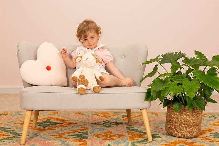 Produktbild: Teddy Hermann 93939 - Kuh Gerda, 32 cm, Herzekind, Pl&uuml;schtier